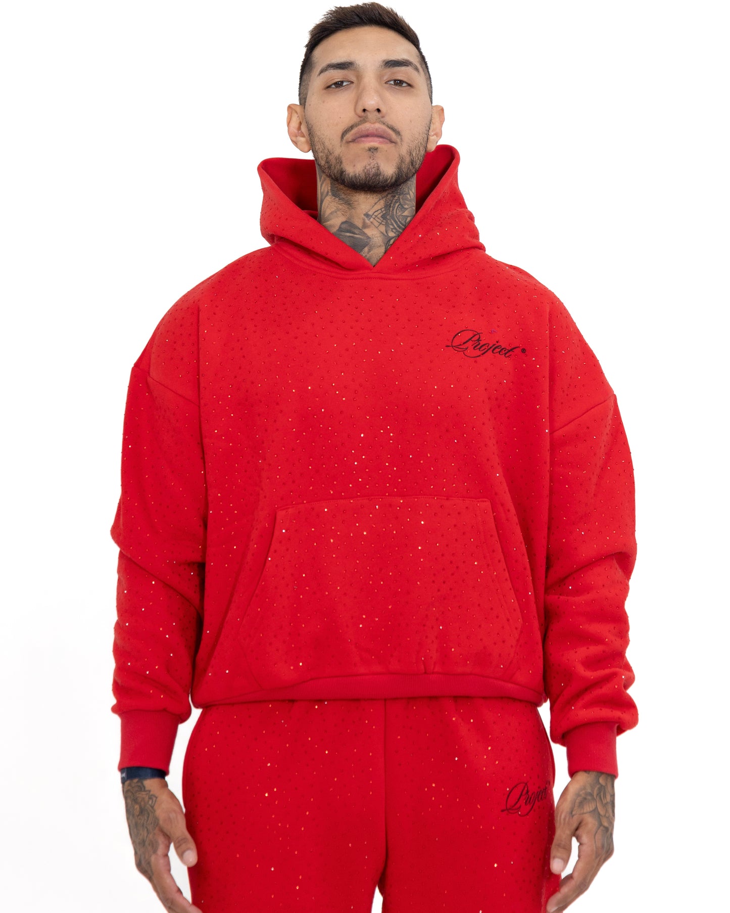 BP Red Rhinestone Hoodie