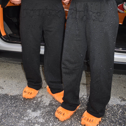 V2|BP Black Crystal Sweatpants
