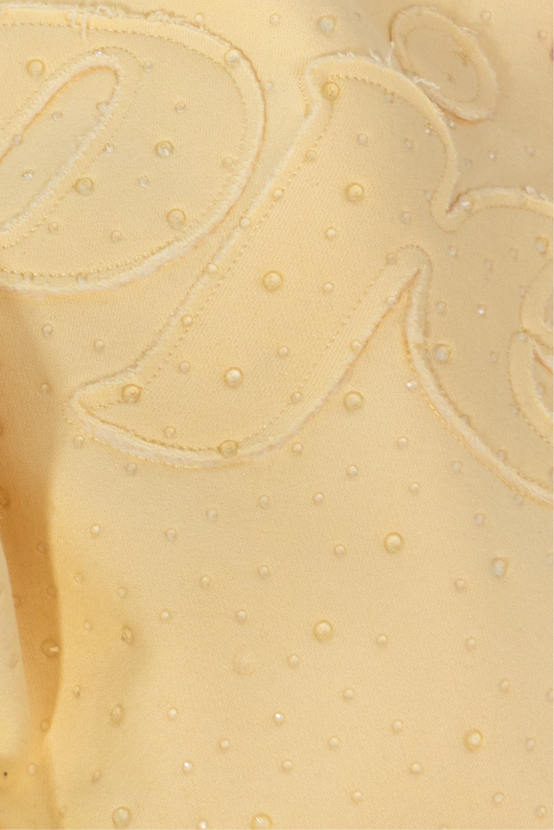 Butter Yellow Crystal Sweatpants