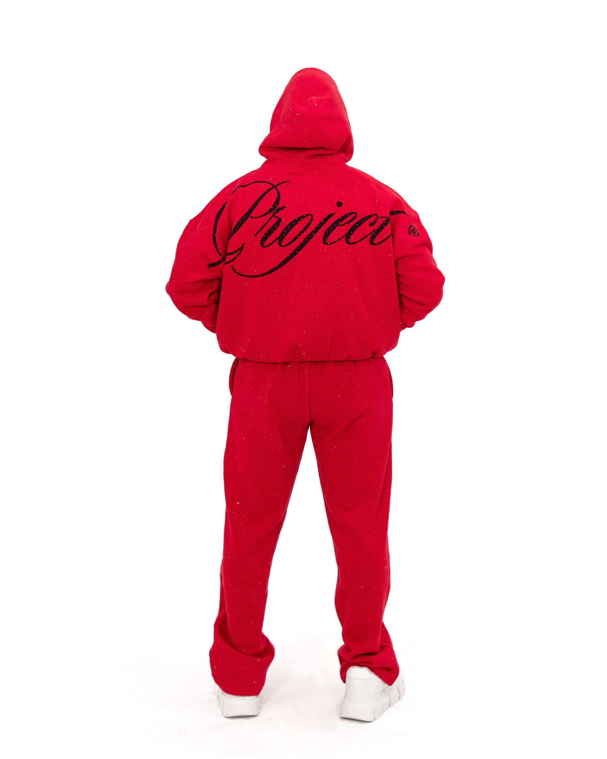BP Red Rhinestone Hoodie | Pre order – BarajasProject