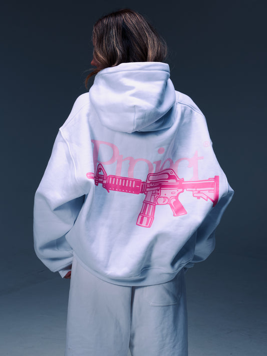 BP WHITE M4-Graphic Hoodie (PRE-ORDER)