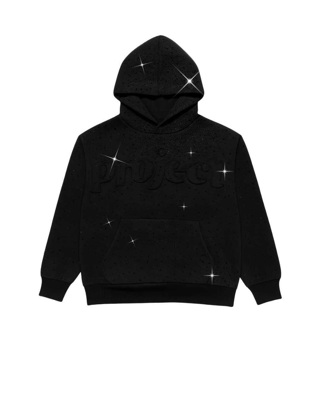 V2|Black BP Crystal Hoodie