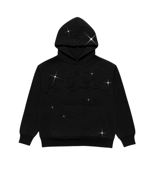 V2|Black BP Crystal Hoodie