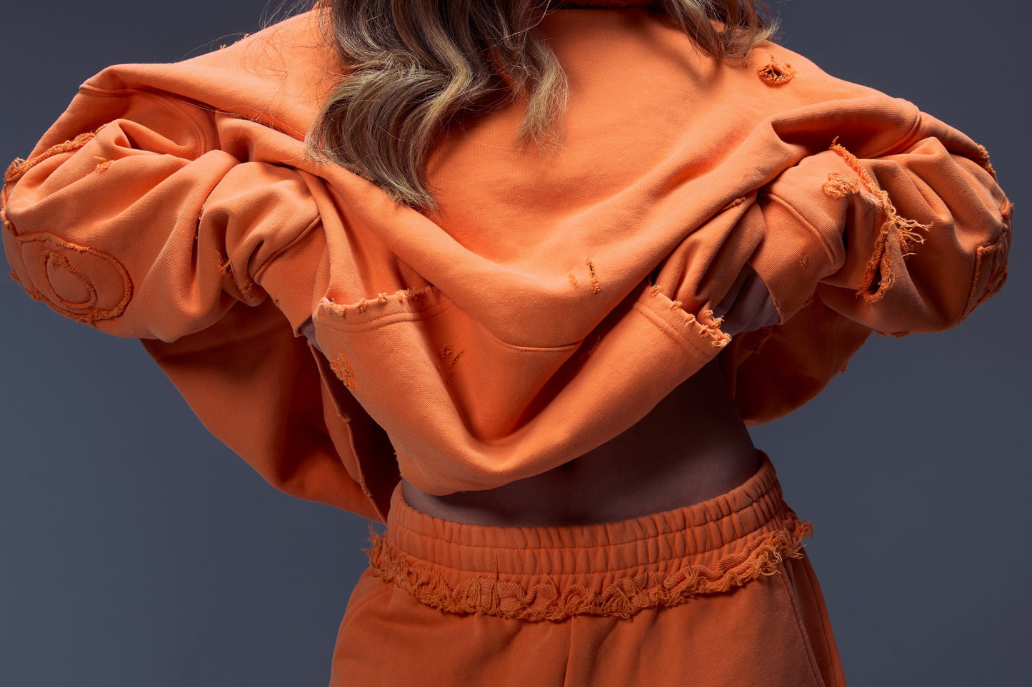 Orange Distress BP RAW ™ Hoodie (PRE-ORDER)