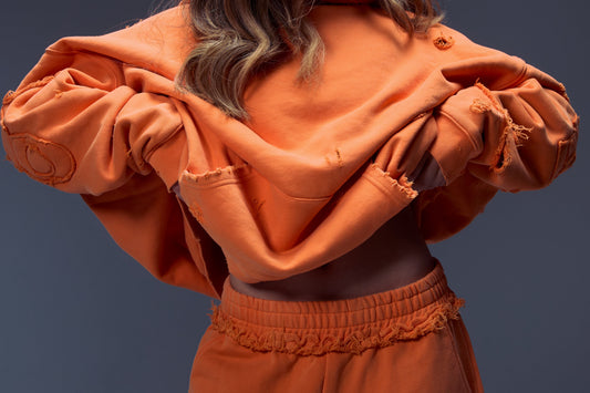 Orange Distress BP RAW ™ Hoodie (PRE-ORDER)