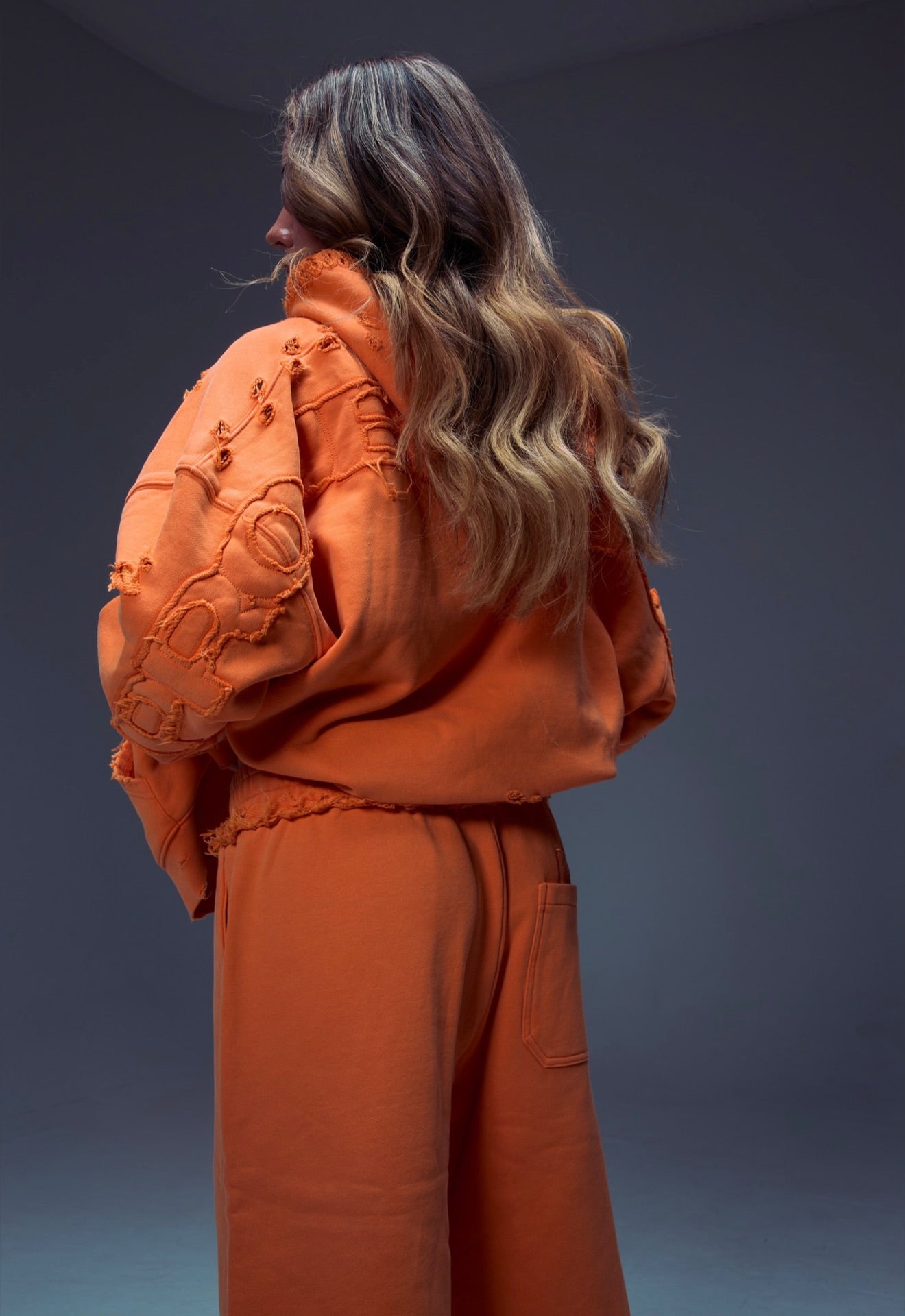 Orange Distress BP RAW™ Shorts (PRE-ORDER)