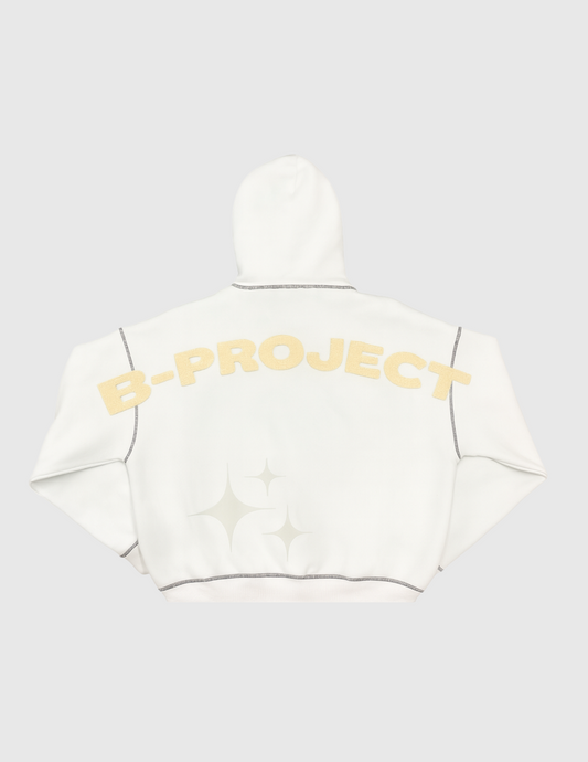 BP White Rhinestone Hoodie