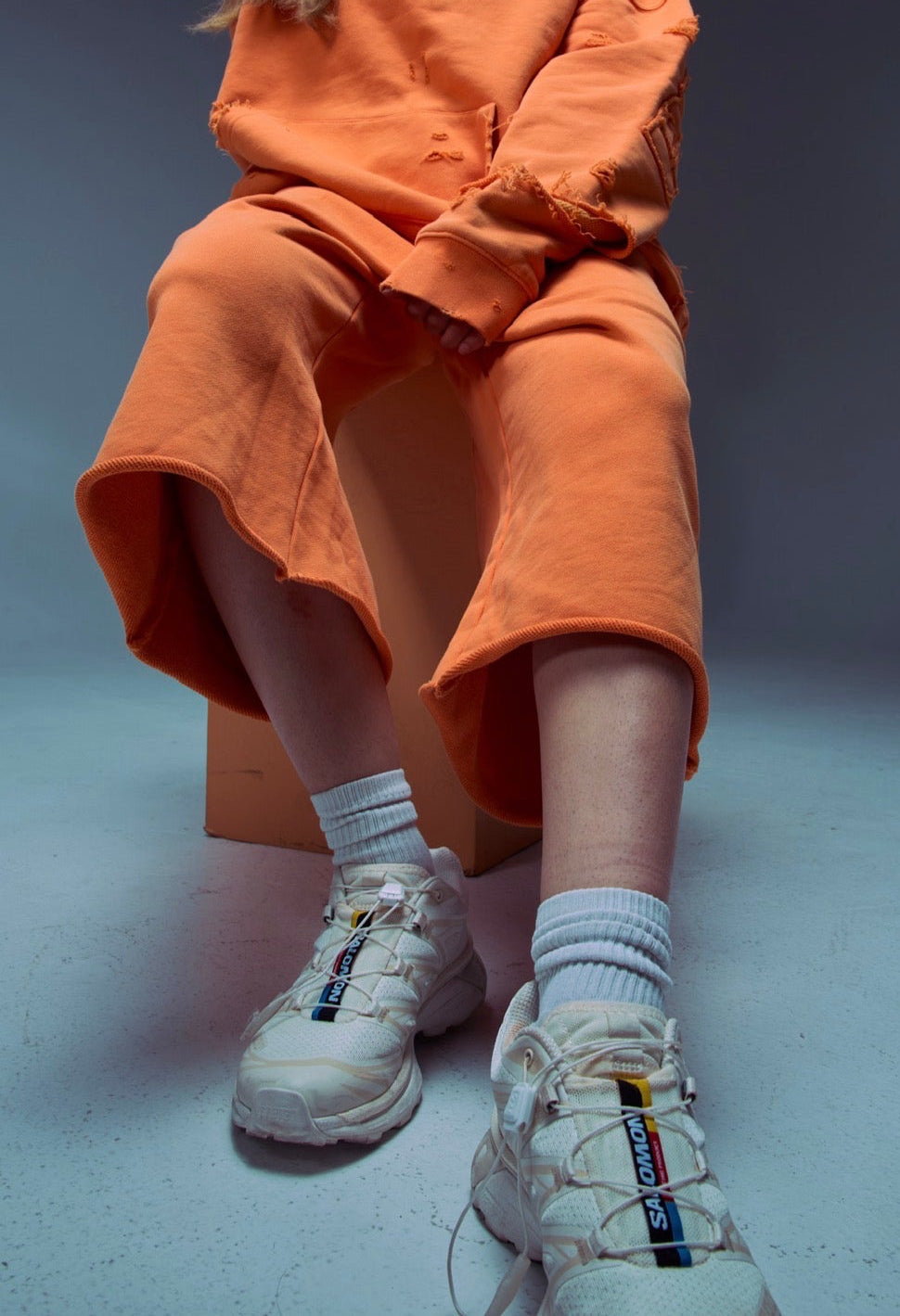 Orange Distress BP RAW™ Shorts (PRE-ORDER)