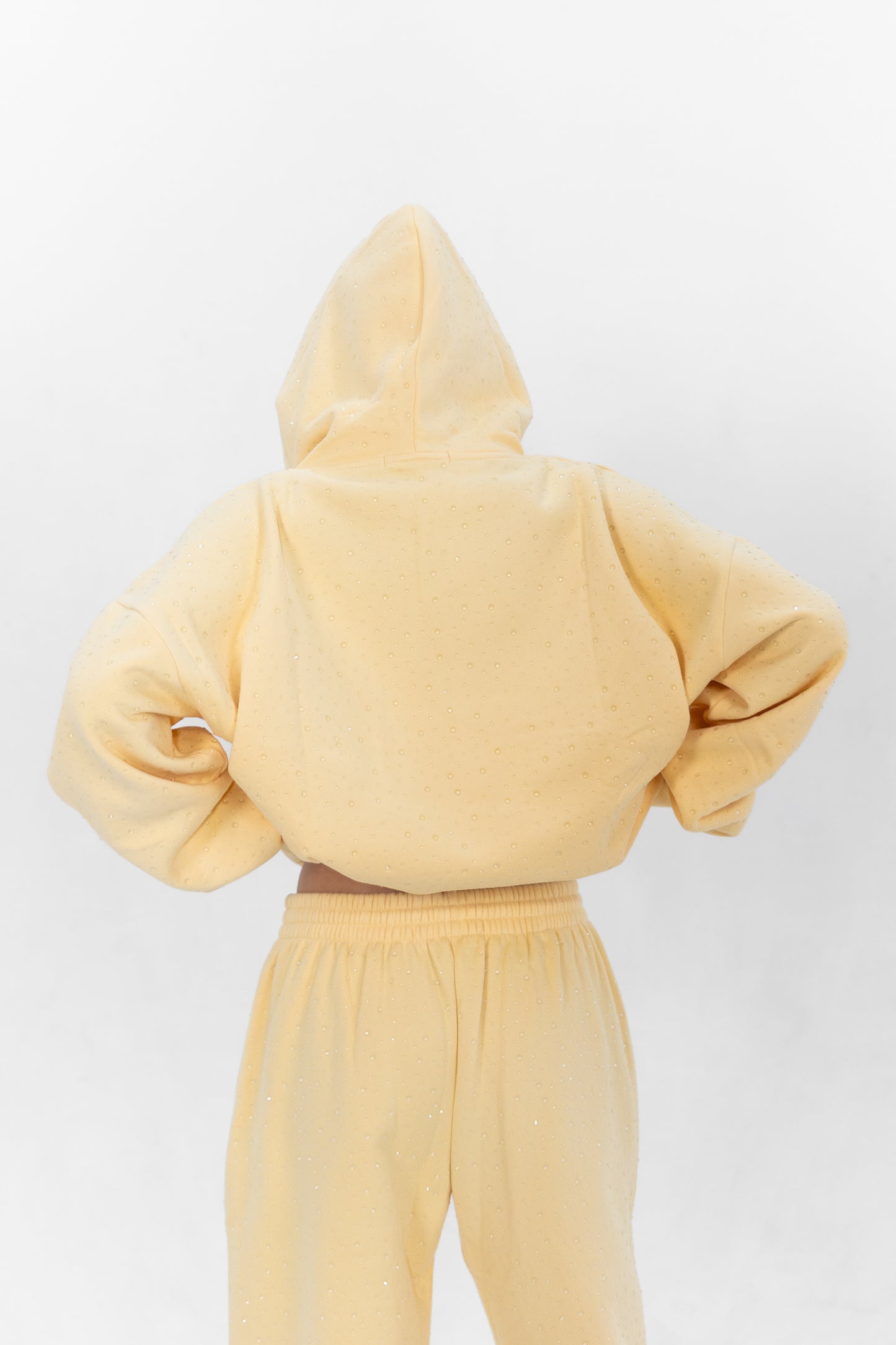 Butter Yellow Crystal Hoodie