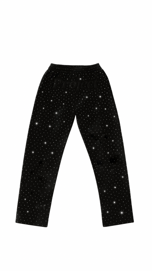 V2|BP Black Crystal Sweatpants