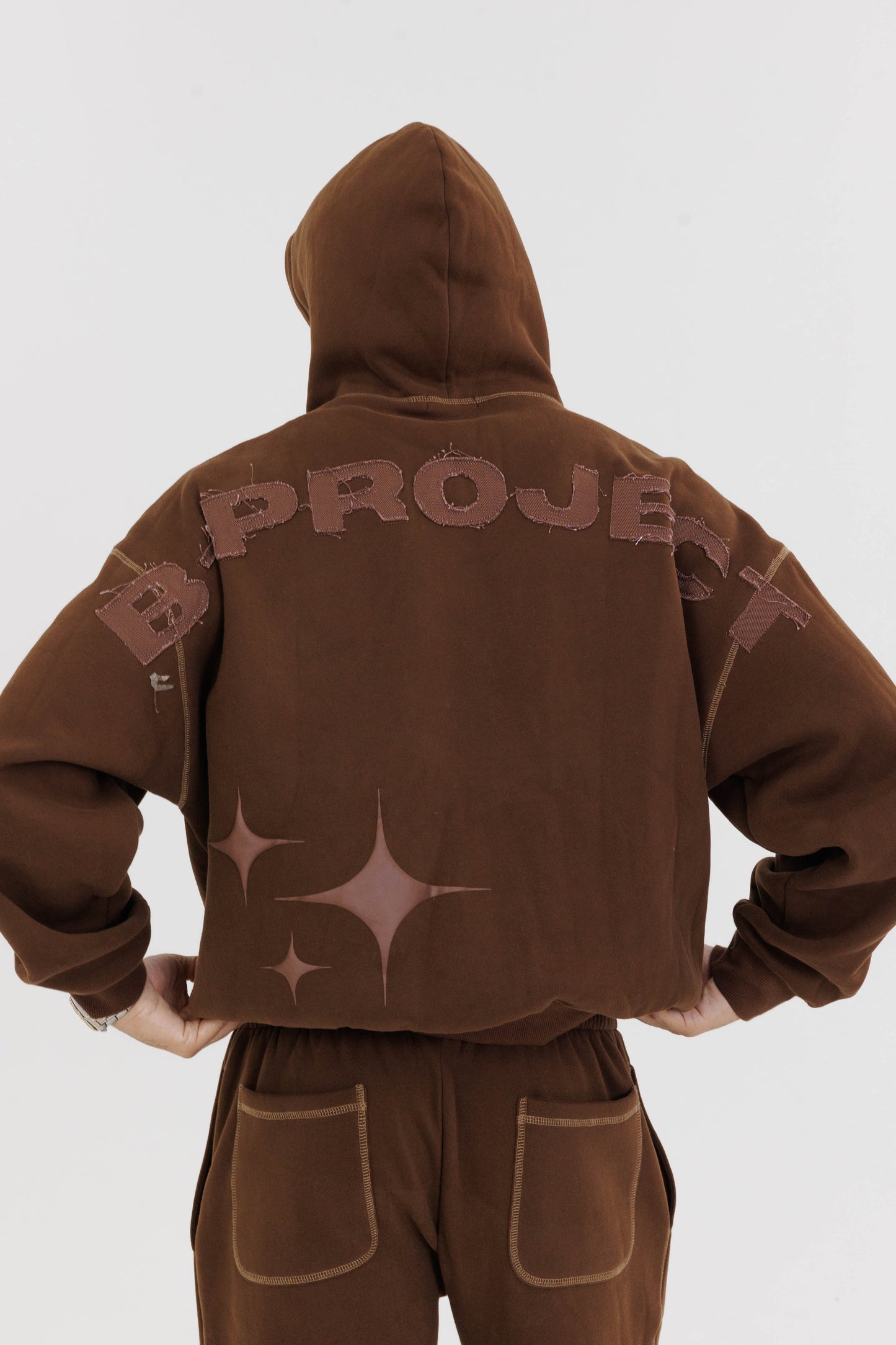 BP Brown Rhinestone Sweatpants (PRE-ORDER)