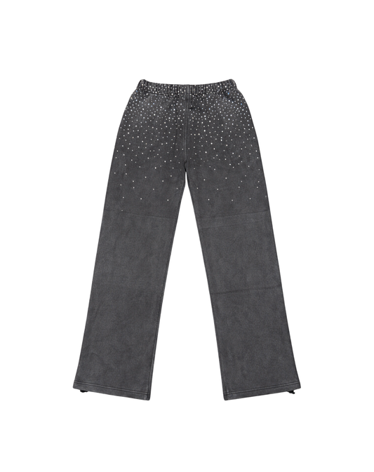Black Rhinestone Sweatpants