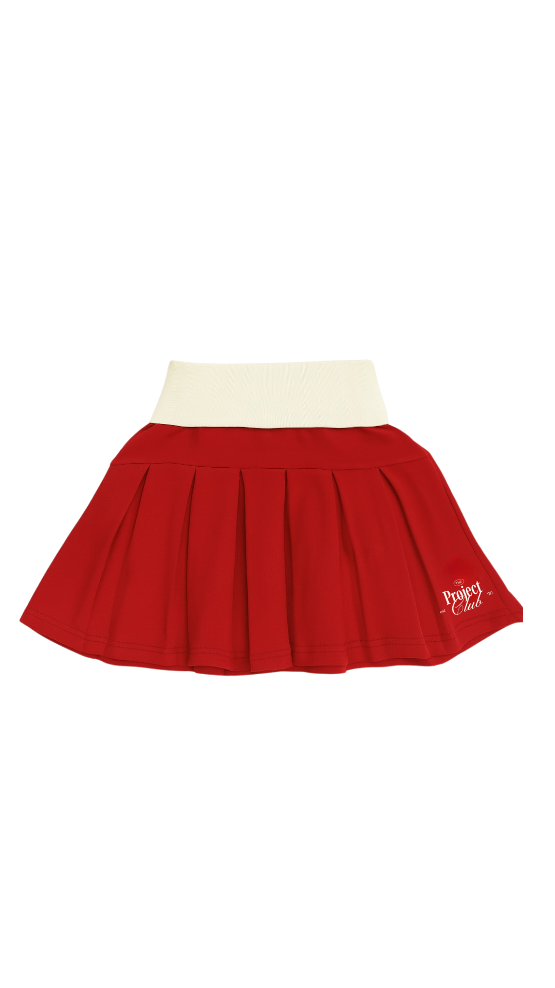 Project Club Pleated Red Skirt