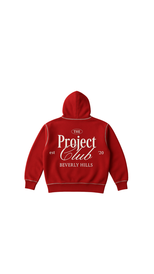 Project Club Red Hoodie